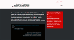Desktop Screenshot of filmakademie.ch