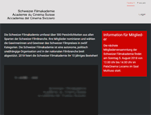 Tablet Screenshot of filmakademie.ch
